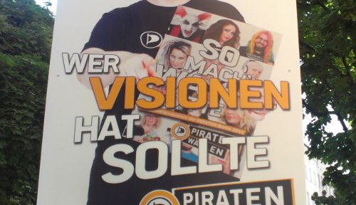Wahlplakat der Piraten Berlin